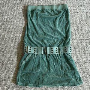 Light green terry cloth juicy couture belted dress